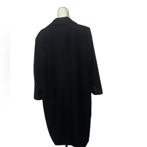 NEW Black Oversized Double-Breasted Blazer Coat Classic Tailored 1X Wool Blend thumbnail 4