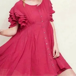 Umgee‎ babydoll dress color berry thumbnail 1