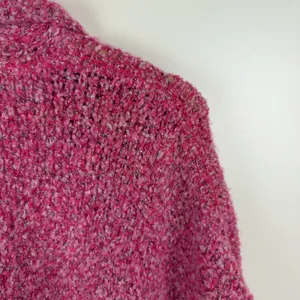 Free People Slouchy BFF Cardigan Large Pink Prickly Pear Oversized Boucle Knit thumbnail 4