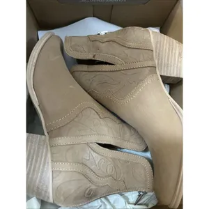 DOLCE VITA Silvan Tan Toffee Nubuck Suede Western Booties Sz‎ 6 NWB thumbnail 10