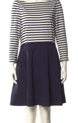 Kate Spade Navy and White Striped Dress thumbnail 1