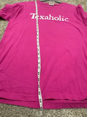 Comfort Colors "Texaholic" Pink Graphic Tee - Size M thumbnail 4