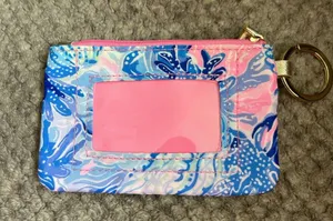 Lilly Pulitzer ID Holder Keychain thumbnail 1