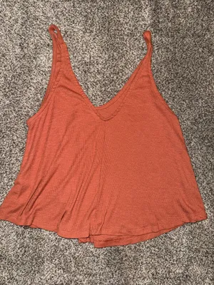 Intimately Free People Ribbed Swing Tank Top in Burnt Orange thumbnail 3