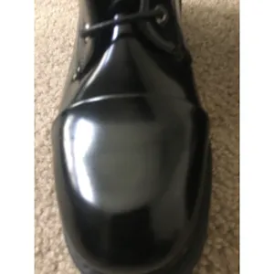 Wild Diva Women's High Top Gloss Boots Shoes Size 9 Black thumbnail 2
