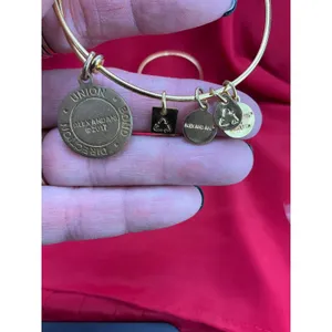 Alex and Ani Bangle Bracelet Lot 6pc‎ Nautical Lobster Fish Anchor Gold Silver thumbnail 10