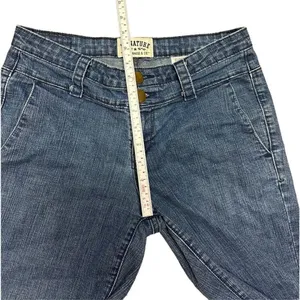 Vintage Levi's signature 10" inseam dark‎ wash mid rise jean shorts sz 6 thumbnail 5