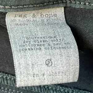 Rag & Bone Coated Green Skinny Legging Jeans 26 thumbnail 7