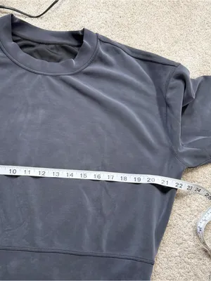 Lululemon Women’s Softstreme Perfectly Oversized Cropped Crew in Gray Black 4 thumbnail 9