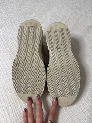 P448 Pink Taupe Platform Sneakers with Textured Side Panels thumbnail 5