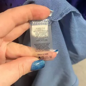 ✨Title Nine Nimblene Illusion Eyelet Purple Blue Tank Sz Medium Dress✨ thumbnail 9