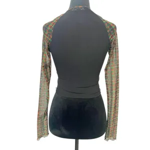 I.AM.GIA Size XS Top Blouse Long Sleeve Sheer Grunge Sexy Goth thumbnail 5