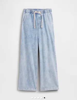 Gap high-rise wide leg tie jeans thumbnail 4