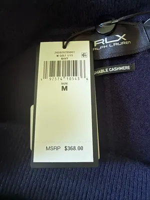 RLX Ralph Lauren Washable Cashmere Jogger Pants M Navy NWT MSRP $368 thumbnail 7