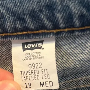 Levi's Vintage Orange Tab‎ Tapered Fit Medium Wash Jeans 9922 Size 18 thumbnail 3