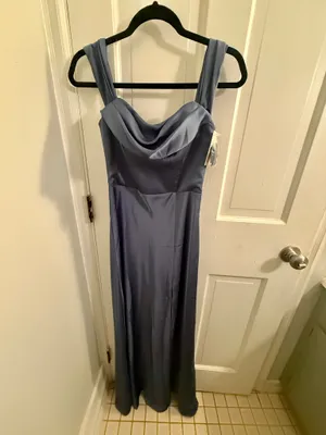 Dusk blue birdy grey dress thumbnail 3