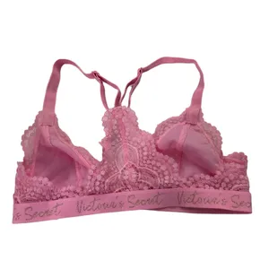 Victoria's Secret Women Size Small Pink Bralette Bra Lace (10F-20) thumbnail 2