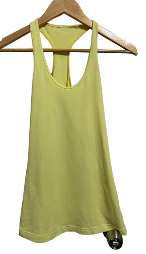 Calvin Klein Lululemon women's‎ yellow racerback tank size 4 thumbnail 1