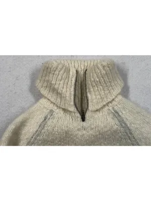 J.Crew Alpaca Merino Wool Cashmere Turtleneck Sweater Ivory Cream Womens Small S thumbnail 5