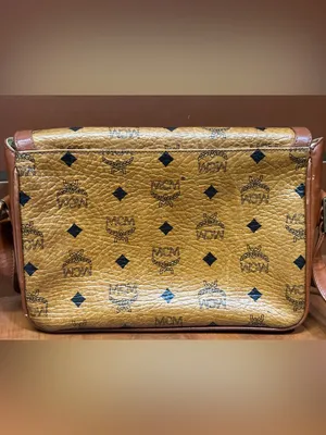 Vintage MCM Cognac Visetos Shoulder Crossbody Bag Made in Germany thumbnail 3