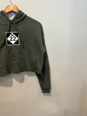 M22 cropped hoodie Green thumbnail 2
