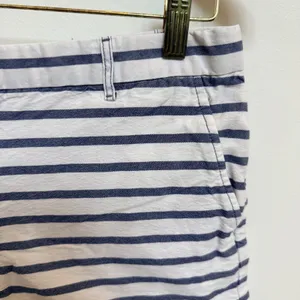Gap‎ Blue White Striped Shorts Size 0 Nautical Coastal Preppy Summer thumbnail 3