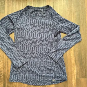 Patagonia Capilene Midweight Baselayer Top Blue Print Long Sleeve Size M Hiking thumbnail 1