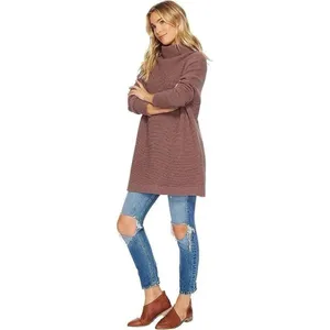 Free People Ottoman Slouchy Tunic Size Small oversized sweater ribbed knit mock thumbnail 11