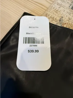 black leather skirt Size M thumbnail 2
