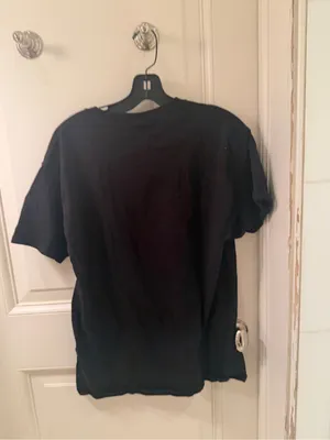 Hanes Black Tee with White "fetch" Graphic thumbnail 2