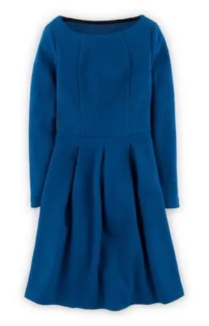 Boden Lindsey Long Sleeve Ponte Dress in Blue Size‎ 2 Petite thumbnail 1