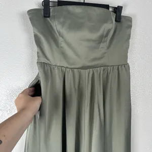 NEW BHLDN Strapless Convertible Stretch Maxi Gown Formal Dress Womens Sz 8 Green thumbnail 3