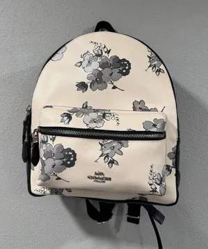 Coach Charlie Backpack Fairy Tale Floral Print Backpack thumbnail 1