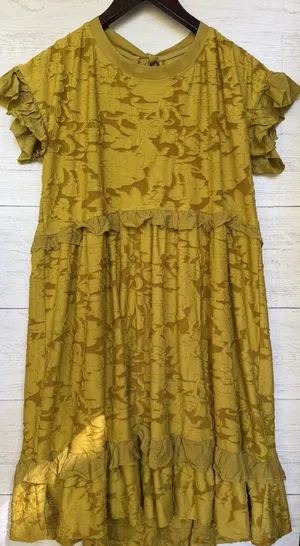 by Anthropologie Ruffle Knit Mini Dress - Size - XS thumbnail 1
