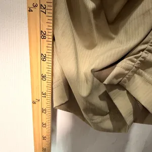 Lululemon Dance Studio Slim Fit HR Flare‎ Pant Khaki Tan Ruched Size L thumbnail 8