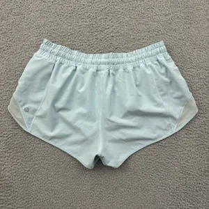 Lululemon Hotty Hot Shorts Low Rise 2.5" Cyan Blue Athletic Athleisure Women 10 thumbnail 2