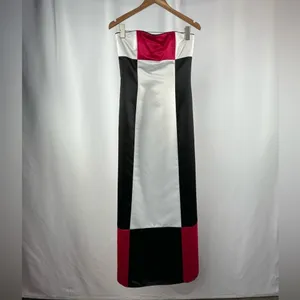 Vintage Jessica McClintock for Gunne‎ Sax Strapless Gown in Black Red Size 2 thumbnail 2