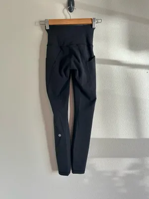 NWOT LULULEMON Wunder Train High Rise Tight with Pockets Black 0 25" inseam thumbnail 5