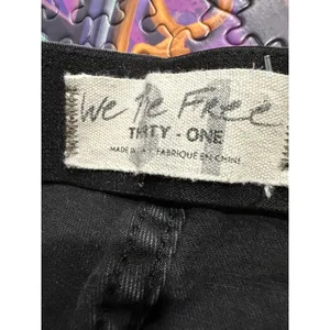 We‎ The Free Flare Leggings Black Wash High Waist Stretch Casual Women Size 31 thumbnail 4