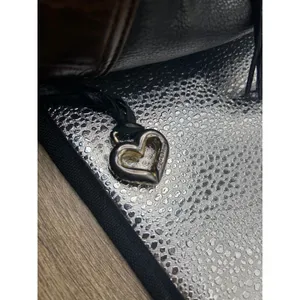 Brighton‎ Black Leather Hobo Shoulder Bag and Matching Wallet Set Croc thumbnail 14