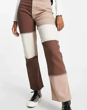 Hollister High Rise Patchwork Jeans thumbnail 1