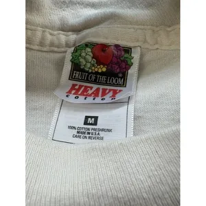 Vintage Fruit‎ of the Loom Pat Richter Bunny Investigation T-Shirt Cream Medium thumbnail 3