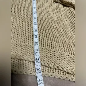 L Love Loose Knit Sweater Size M/L Cream thumbnail 3