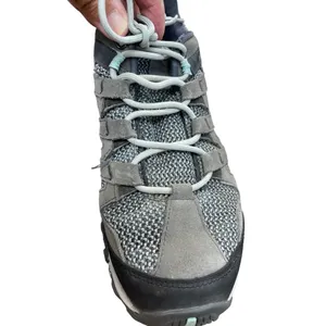 Merrell Womens Gray Leather Hiking Shoes Sneakers Size 10 SKU 8826 thumbnail 6