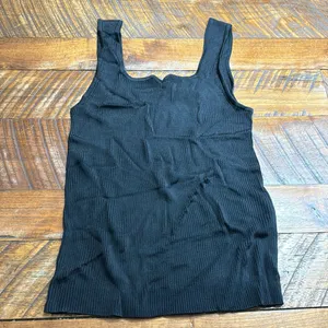 Madewell rib squareneck sweater tank thumbnail 4