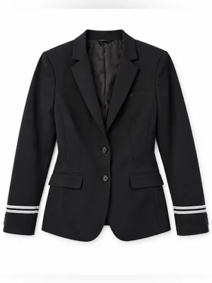 United Airlines Flight Attendant Blazer Fourmy Cintas Women 4 Tall Wool Blend thumbnail 2
