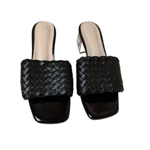Jingpin Women's Black Rhinestone Block Heels Size EU 40 US 9 Sandals Maximalist thumbnail 4