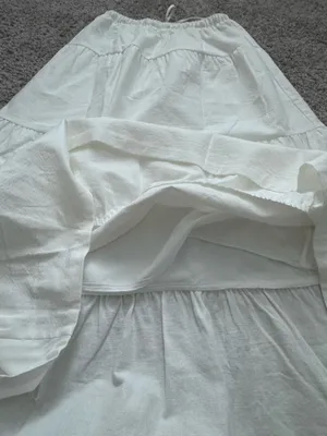 White Tiered Maxi Skirt thumbnail 9