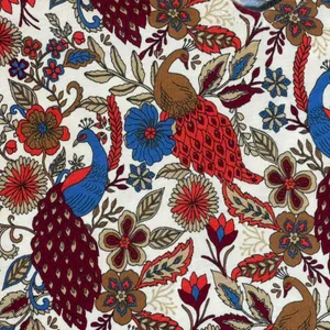 Loft | Peacock Print Puff Sleeve Top | Small thumbnail 7