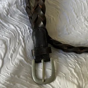 Banana Republic Dark Brown Braided Leather Belt thumbnail 2